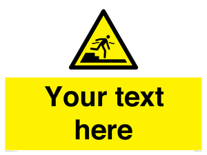 Custom warning Submerged step or steps